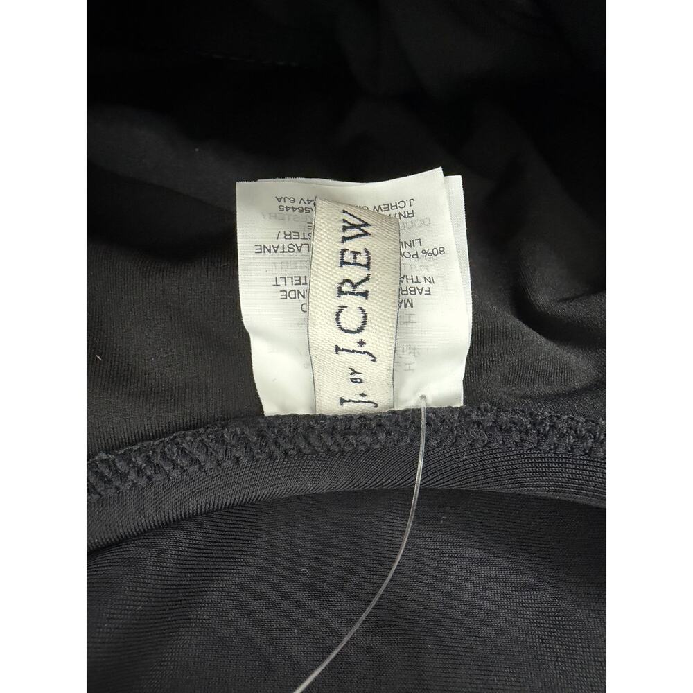NEW J.Crew Factory Ruffle one-shoulder one-piece swimsuit Black Size XS #J0585 - Picture 6 of 7